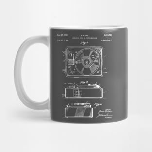 Record Player Patent - Vinyl Fan Music Lover Art - Antique Mug